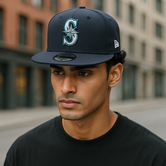 New Era Seattle Mariners 9FIFTY Snapback Blue Navy One Size EUC - Picture 1 of 13